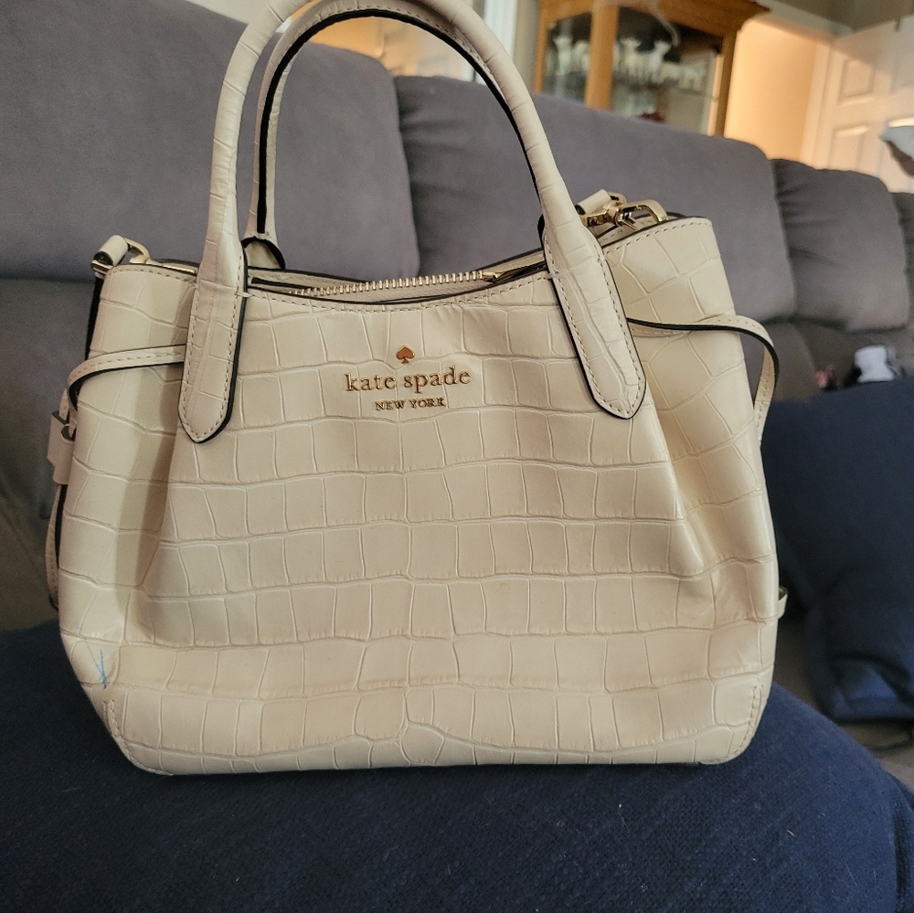 Kate Spade Dumplin Cream Satchel with Gold Hardware